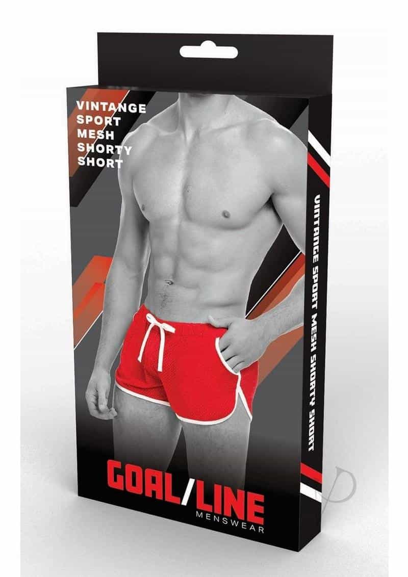 Goal Line Side Split Mesh Short S/m Red product image
